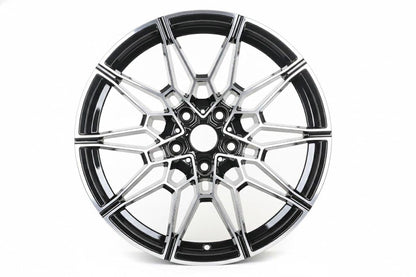 E718 Black Machined Face 19x8.0 ET35 5.120 - Square Set (4 Wheels)
