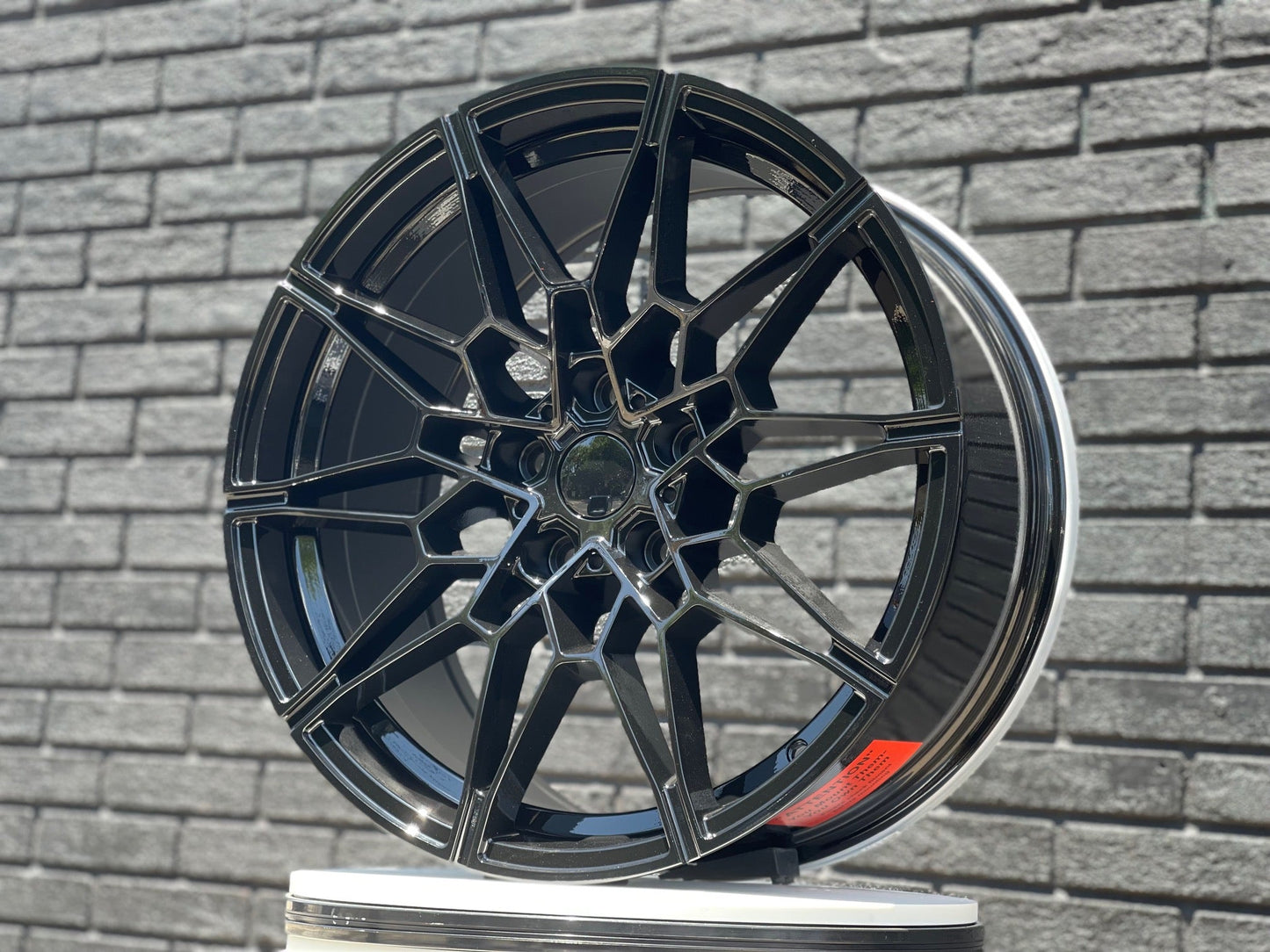 E718 Gloss Black 19x8.0 ET25 5.112 - Square Set (4 Wheels)