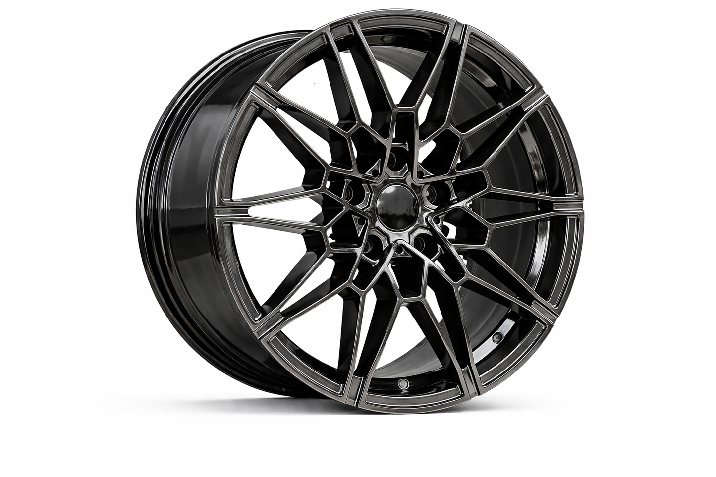 E718 Gloss Black 19x8.0 ET25 5.112 - Square Set (4 Wheels)