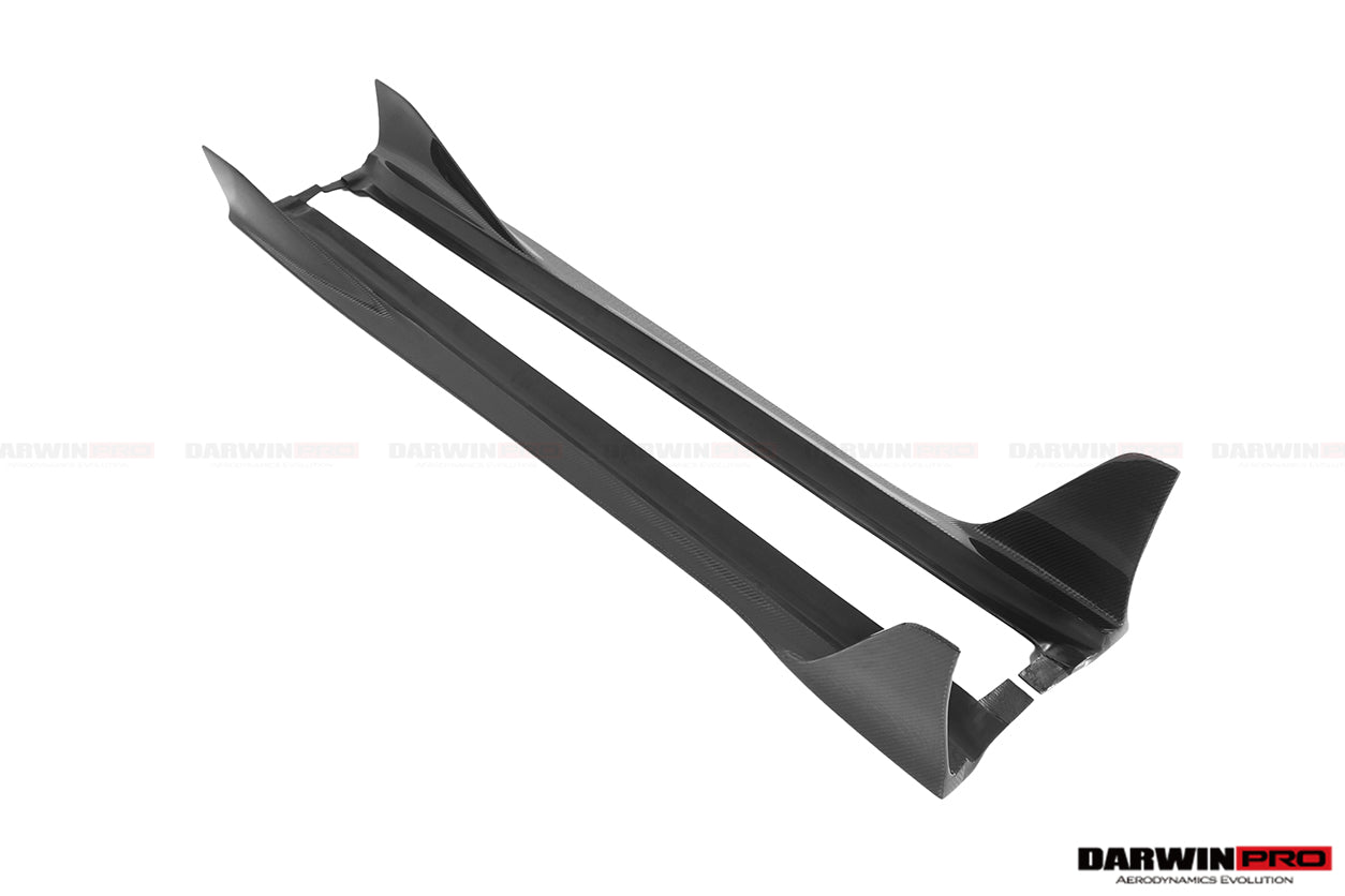 2016-2023 Porsche 718 Cayman/Boxster BKSS Style Carbon Fiber Side Skirts - DarwinPRO Aerodynamics