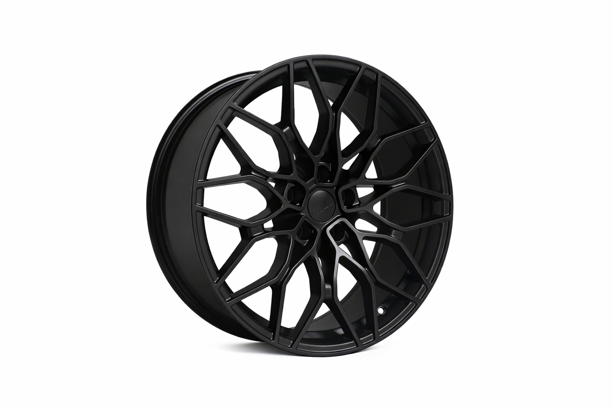 E719 Satin Black 20x9.5 ET35 5.120 - Square Set (4 Wheels)