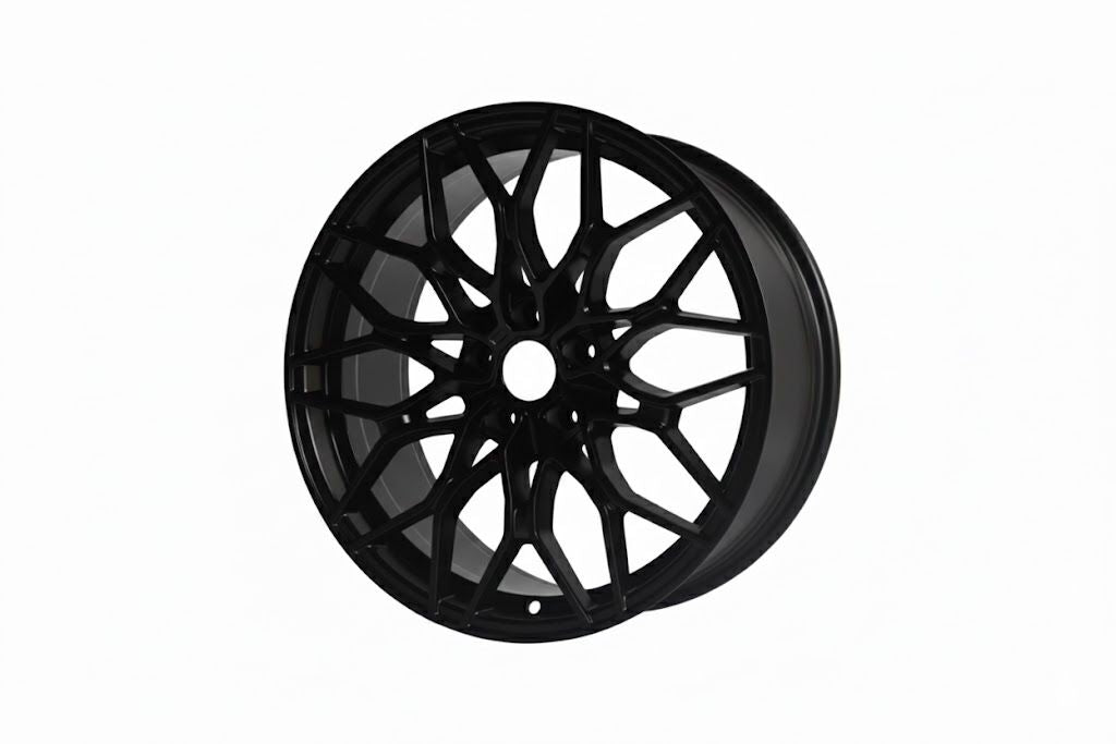 E719 Satin Black 20x8.5 ET25 5.112 - Square Set (4 Wheels)