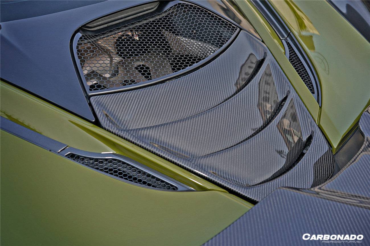 2017-2022 McLaren 720s DRY Carbon Fiber Engine Cover Replacement - Carbonado Aero