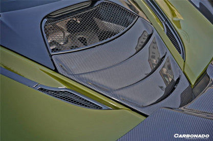 2017-2022 McLaren 720s DRY Carbon Fiber Engine Cover Replacement - Carbonado Aero