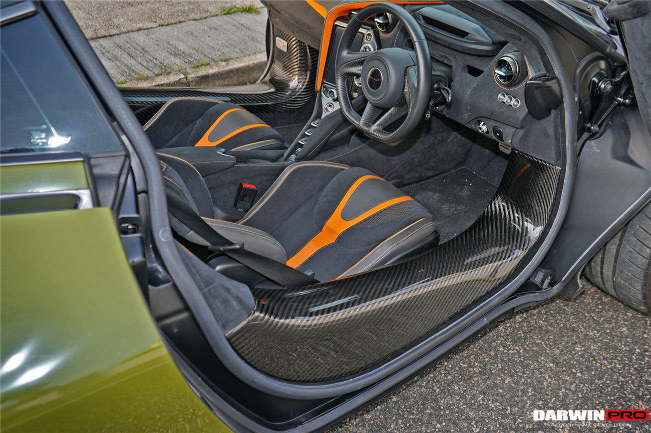 2017-2020 McLaren 720s Dry Carbon Fiber Door Sills - DarwinPRO Aerodynamics
