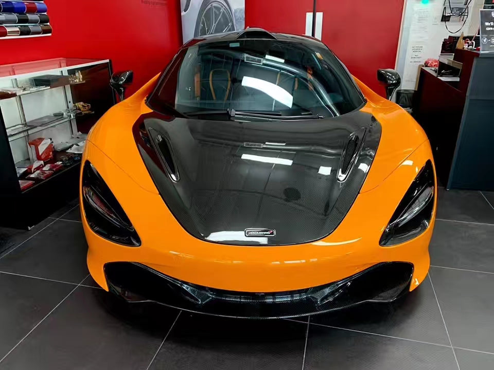 2017-2020 McLaren 720s Carbon Fiber Hood Replacement - DarwinPRO Aerodynamics