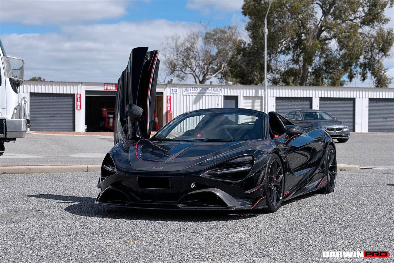 2017-2021 McLaren 720s Se²NWB Style Carbon Fiber Front Lip - DarwinPRO Aerodynamics