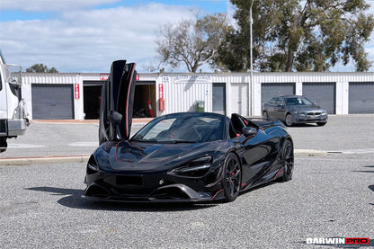 2017-2021 McLaren 720s Se²NWB Style Carbon Fiber Front Lip - DarwinPRO Aerodynamics