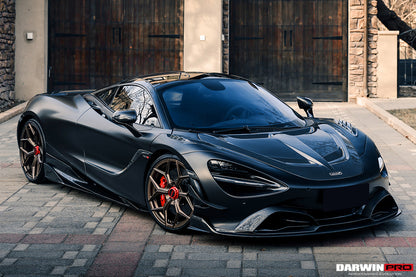 2017-2021 McLaren 720s Se²NWB Style Carbon Fiber Front Lip - DarwinPRO Aerodynamics