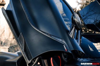 2017-2021 McLaren 720s Se²NWB Style Carbon Fiber Side Door Trims - DarwinPRO Aerodynamics