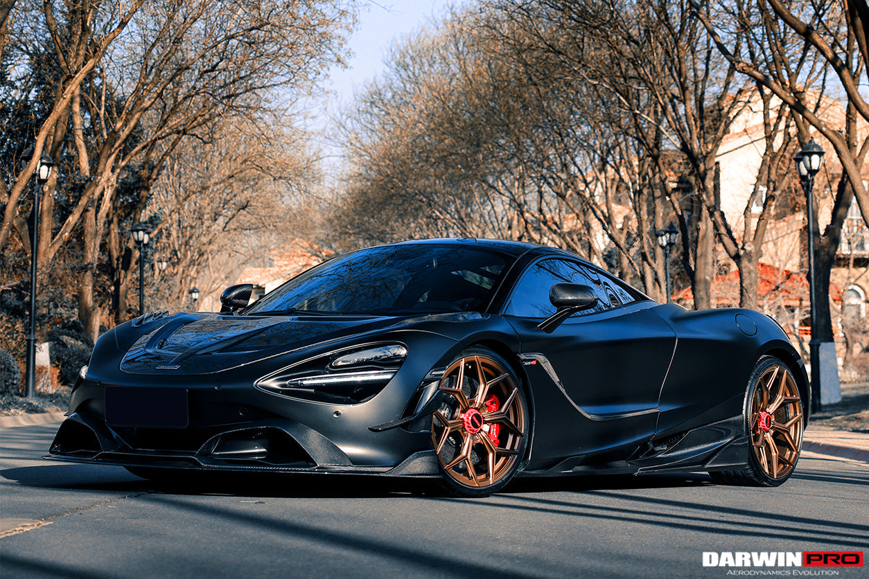 2017-2021 McLaren 720s Se²NWB Style Carbon Fiber Side Skirts - DarwinPRO Aerodynamics