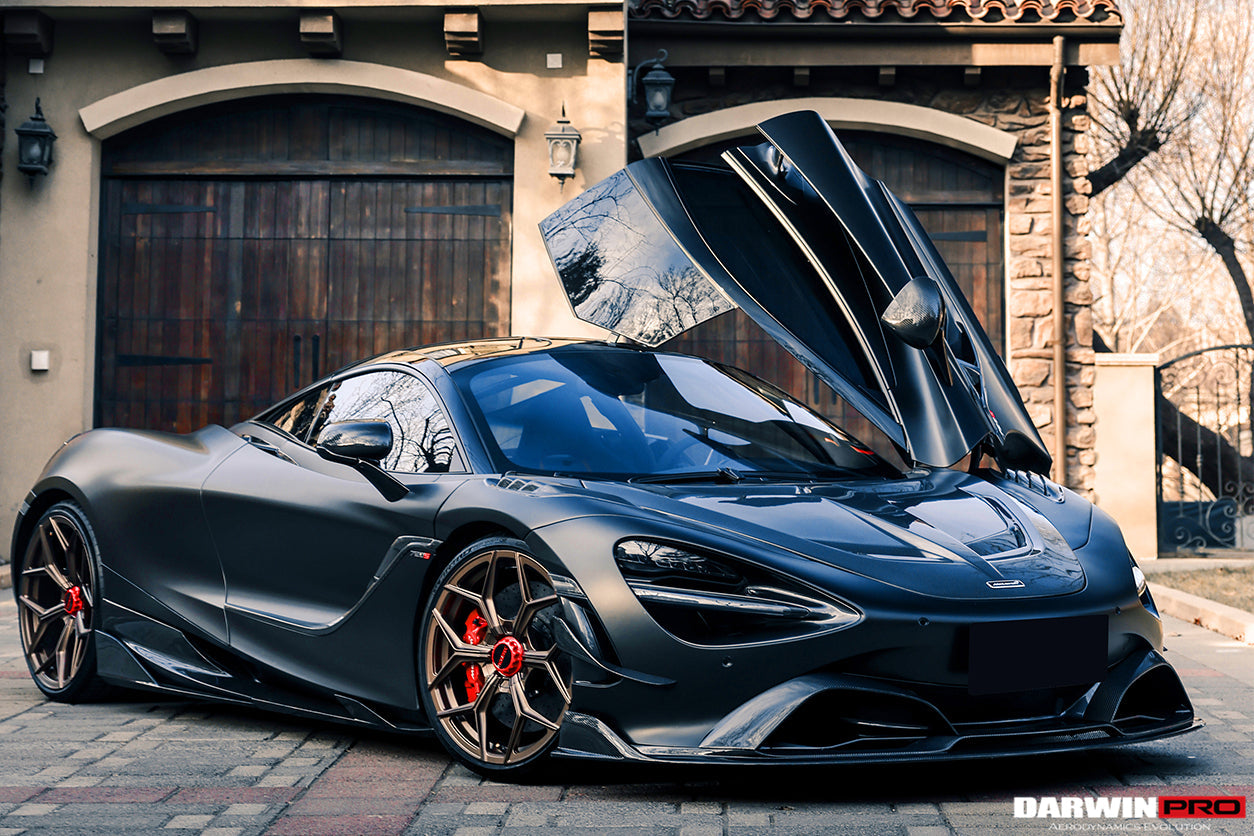 2017-2021 McLaren 720s Se²NWB Style Carbon Fiber Side Skirts - DarwinPRO Aerodynamics
