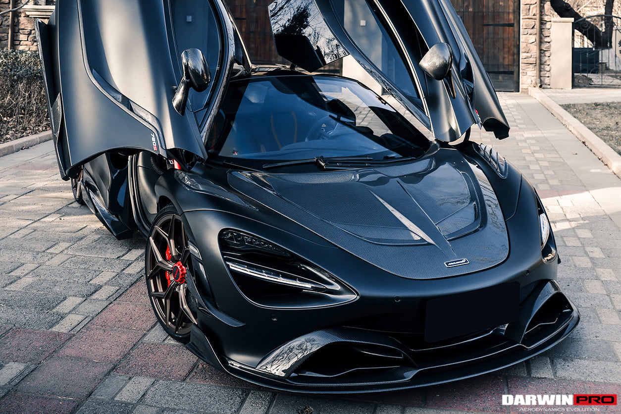 2017-2021 McLaren 720s Se²NWB Style Carbon Fiber Front Lip - DarwinPRO Aerodynamics