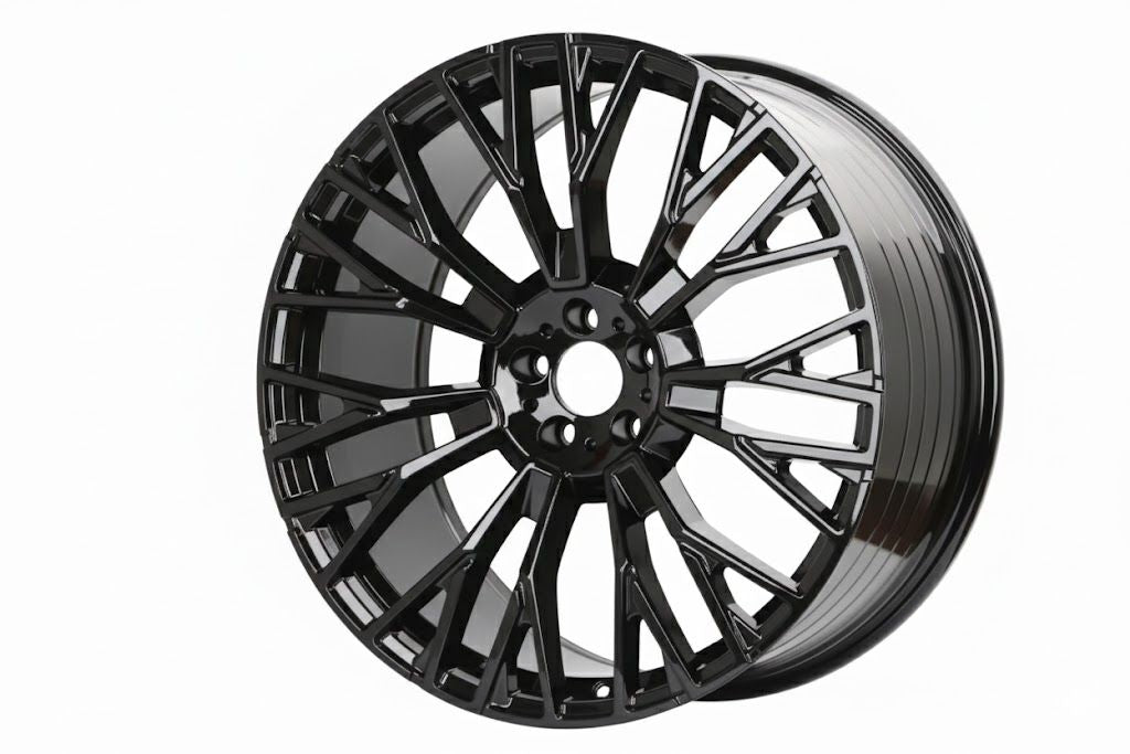 E721 Gloss Black 21x10.5 ET35 5.112 - Square Set (4 Wheels)