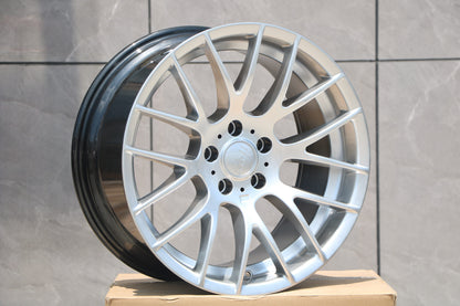 E725 Hyper Silver 19x10 ET25 5x120 – (Square Set of 4)
