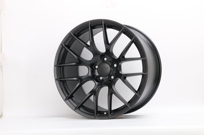 E725 Satin Black 19x8.5 ET35 5.120 - Square Set (4 Wheels)