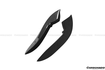 2019-2020 Audi RS3 Sedan BKSS Style Carbon Fiber Front Canards - Carbonado Aero