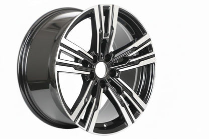 E723 Black Machined Face 20x10.0 ET41 5.112 - Square Set (4 Wheels)
