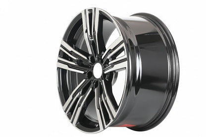 E723 Black Machined Face 20in Staggered Set 8.5 ET25 / 10.0 ET35 5.120 (4 Wheels)