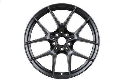 E737 Satin Black 19x8.5 ET35 5.120 - Square Set (4 Wheels)