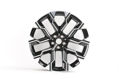 E738 Black Machined Face 20x9 ET24 5x112 – (Square Set of 4)