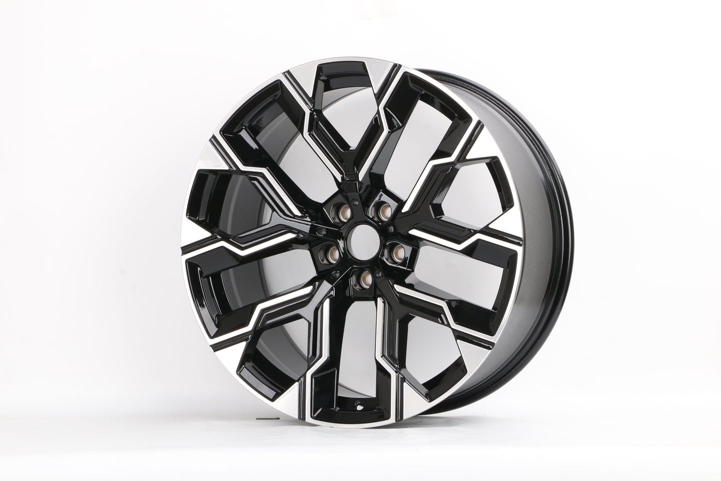 E738 Black Machined Face 20x10.5 ET44 5x112 – (Square Set of 4)