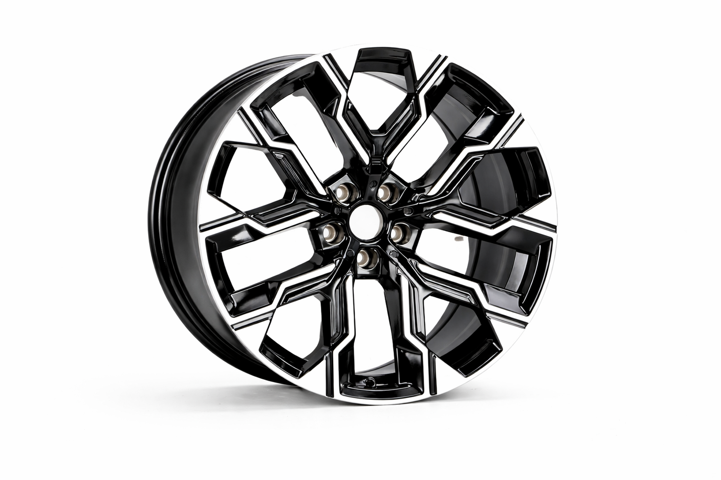 E738 Black Machined Face 20x9 ET24 5x112 – (Square Set of 4)