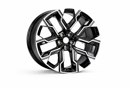 E738 Black Machined Face 20x9 ET24 5x112 – (Square Set of 4)
