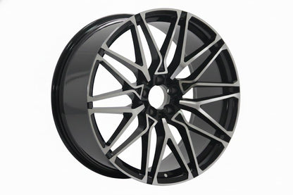 E741 Black Machined Face 22x10.5 ET43 5.120 - Square Set (4 Wheels)