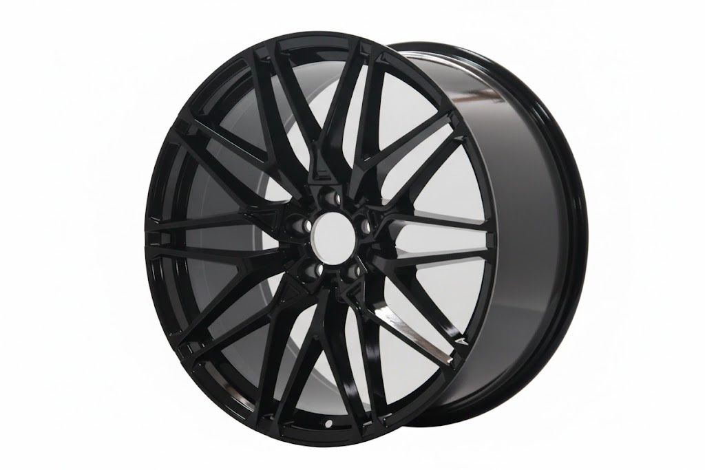 E741 Gloss Black 22x9.5 ET40 5.120 - Square Set (4 Wheels)