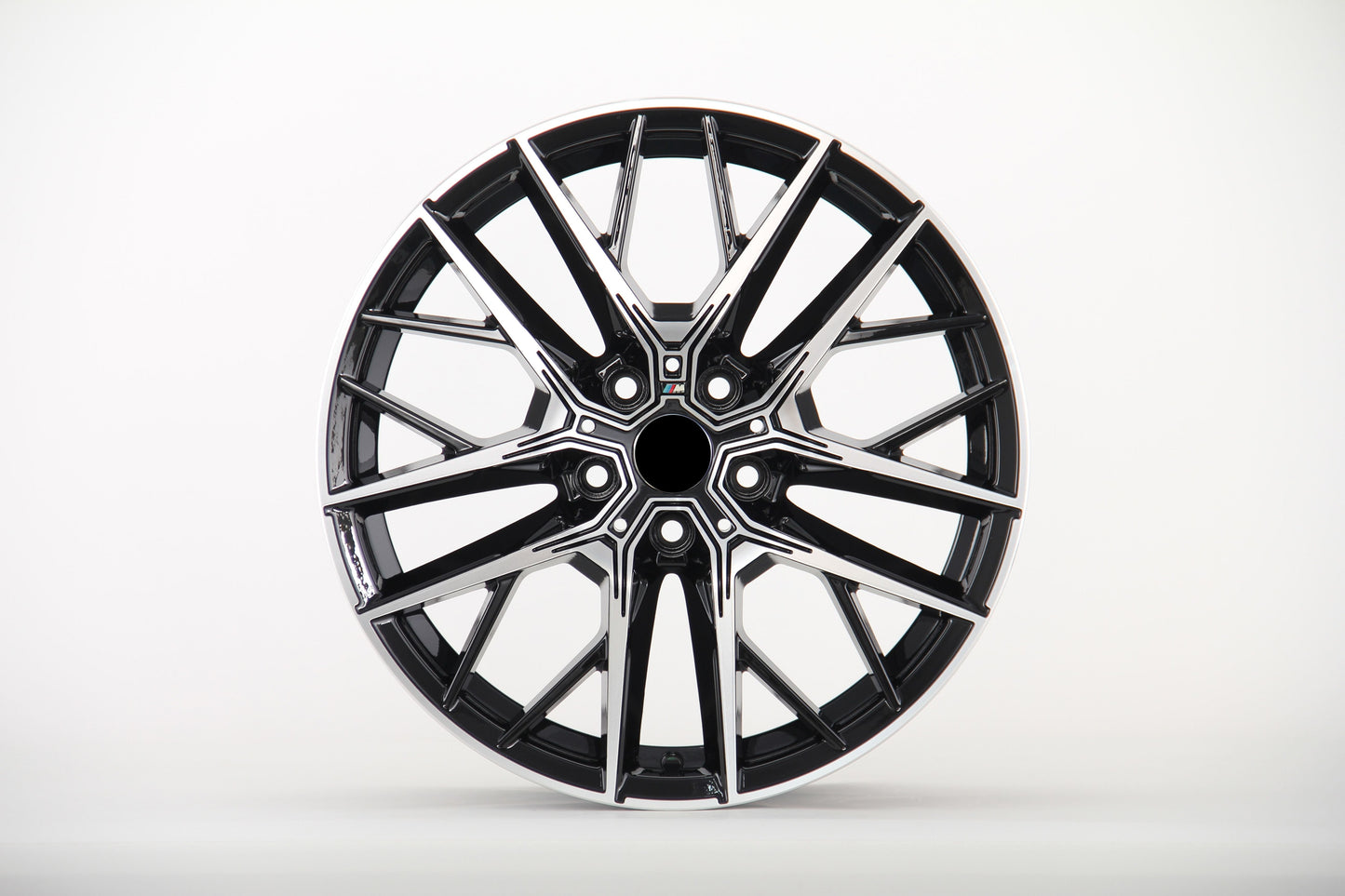 E744 Black Machined Face 18x8.0 ET50 5.112 - Square Set (4 Wheels)