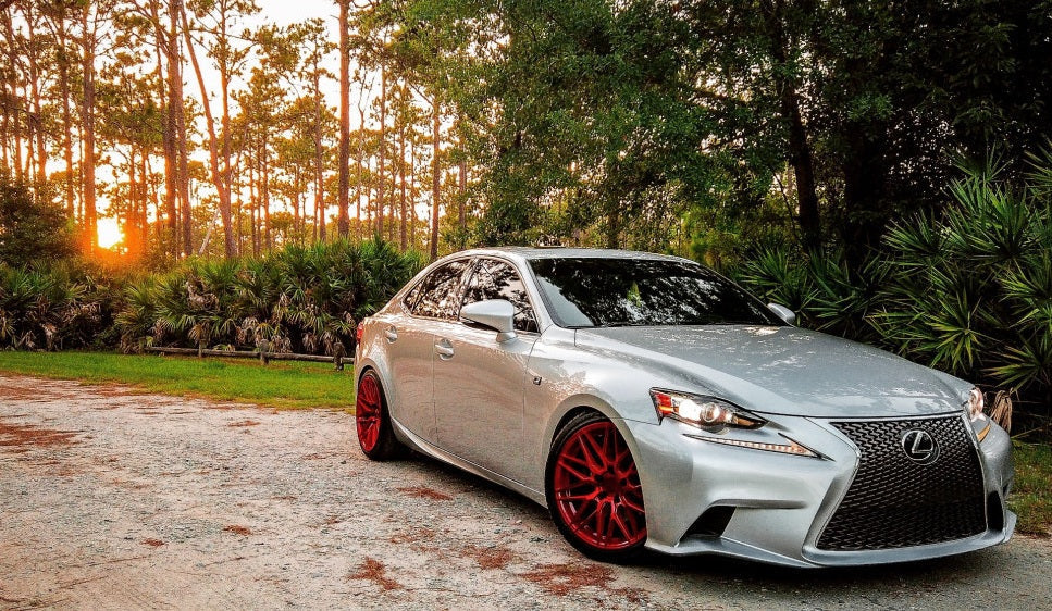 18" F1R F103 Candy Red 5x112 ( Staggered Setup ) ( Set of 4 )