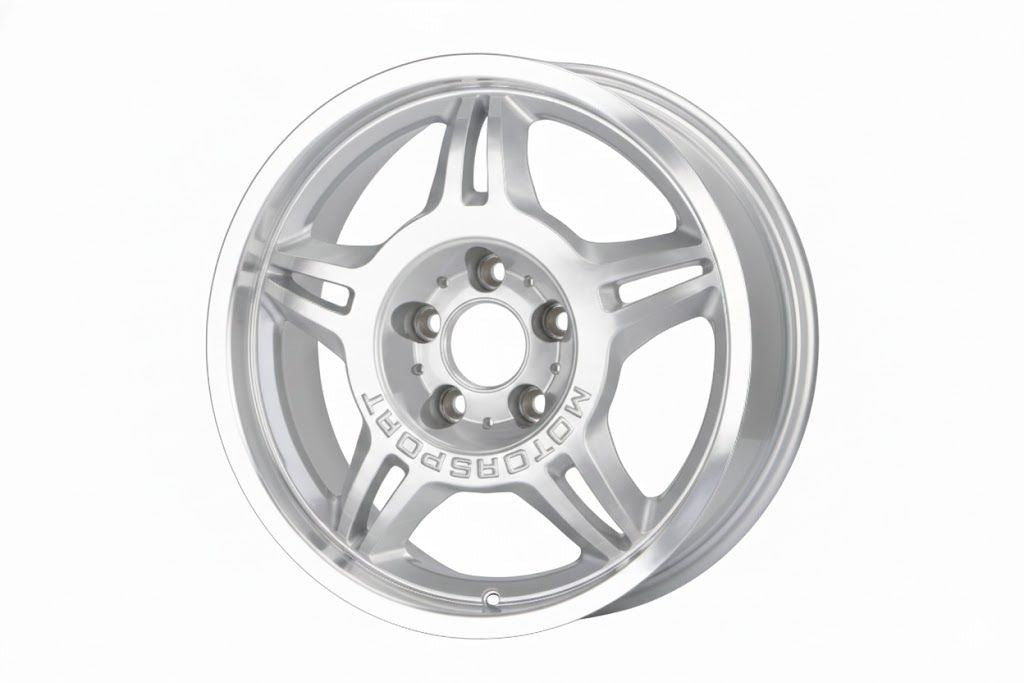 E748 Silver Machined Lip 17x7.5 ET30 5x120 – (Square Set of 4)