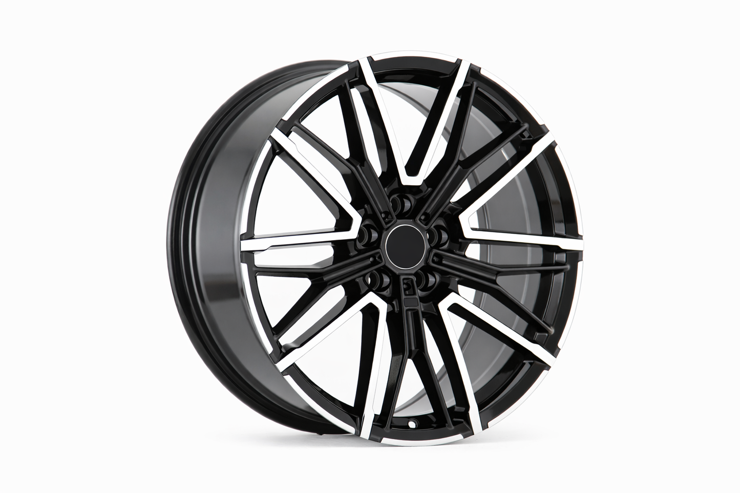 E749 Black Machined Face 19x8.0 ET35 5.120 - Square Set (4 Wheels)