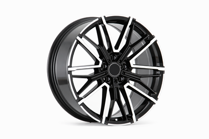 E749 Black Machined Face 19x8.0 ET35 5.120 - Square Set (4 Wheels)