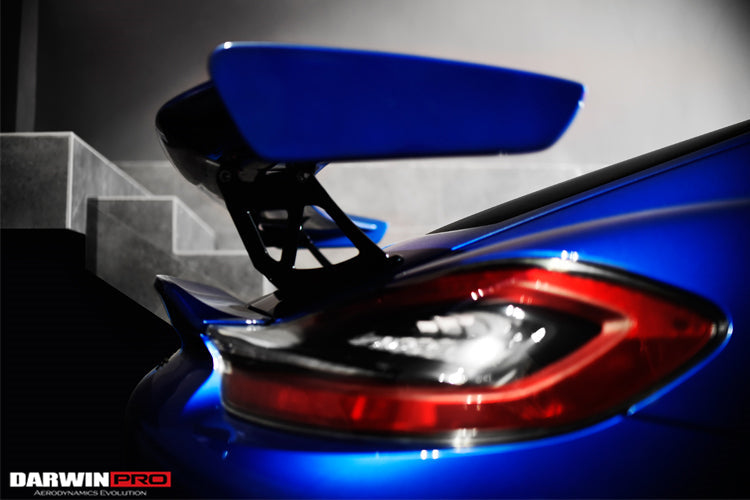 2012-2016 Porsche 981 Boxster/Cayman GT4 Style Style Carbon Fiber Trunk Spoiler - DarwinPRO Aerodynamics