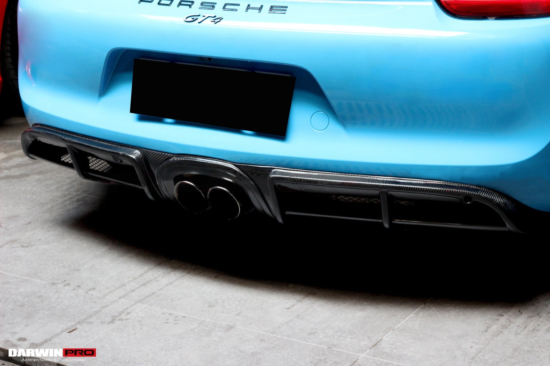 2012-2016 Porsche 981 Boxster/Cayman GT4 Style Carbon Fiber Rear Diffuser - DarwinPRO Aerodynamics