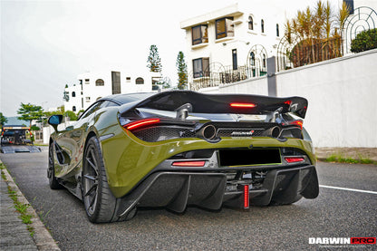 2017-2021 McLaren 720s Se²NWBII Style Carbon Fiber Rear Diffuser - DarwinPRO Aerodynamics