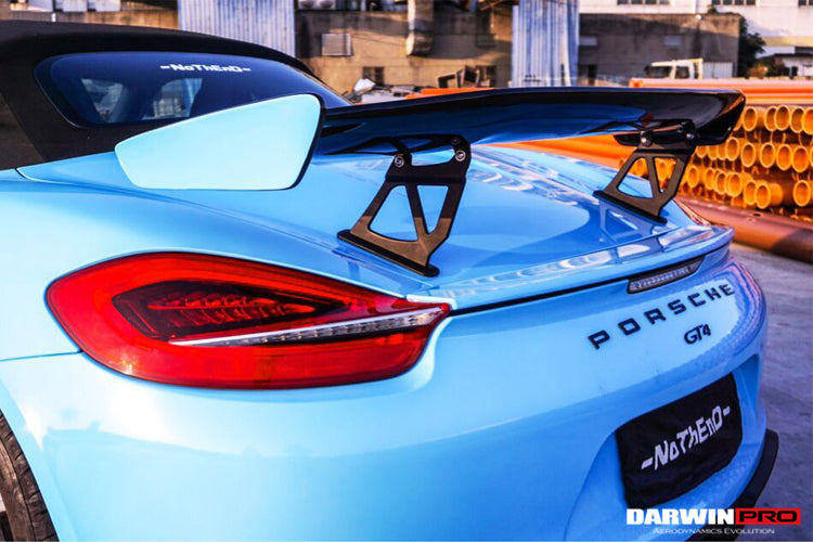 2012-2016 Porsche 981 Boxster/Cayman GT4 Style Style Carbon Fiber Trunk Spoiler - DarwinPRO Aerodynamics