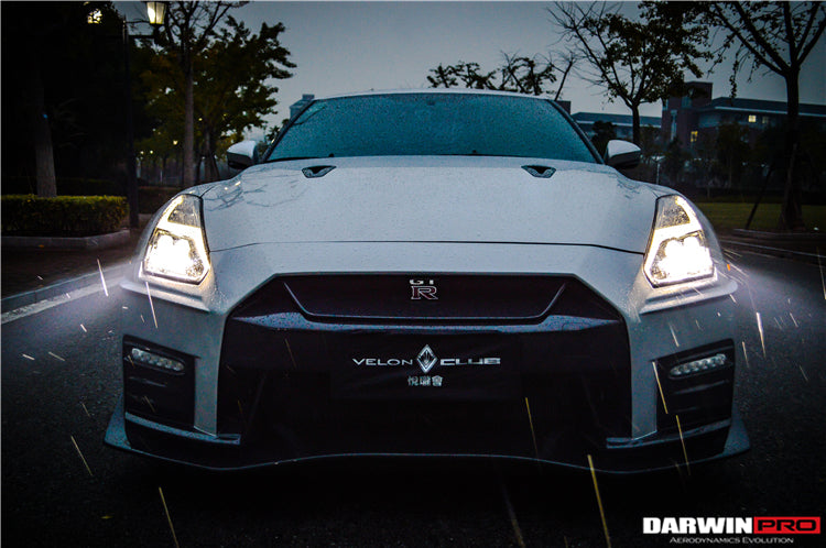 2008-2016 Nissan GTR R35 CBA/DBA Ver17 NSM Style Partial Carbon Fiber Front Bumper - DarwinPRO Aerodynamics