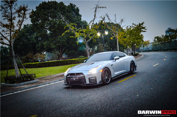2008-2016 Nissan GTR R35 CBA/DBA Ver17 NSM Style Partial Carbon Fiber Front Bumper - DarwinPRO Aerodynamics
