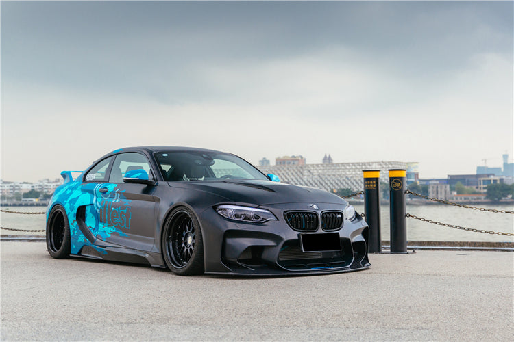 2016-2020 BMW M2 F87 VR Style Partial Carbon Fiber Wide Full Body kit - DarwinPRO Aerodynamics