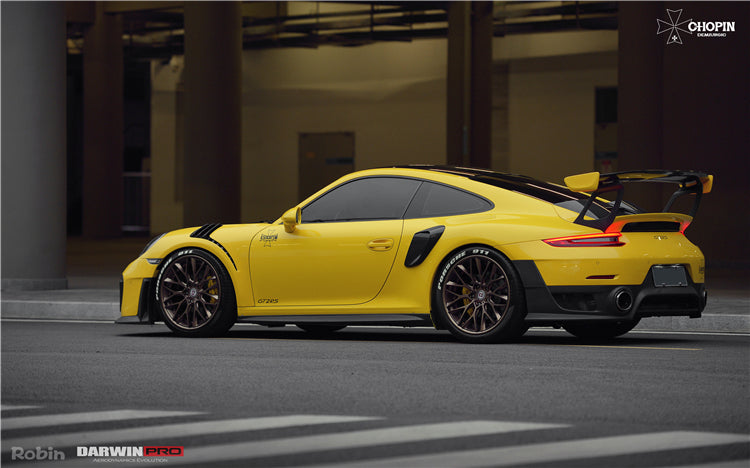 2012-2015 Porsche 991.1 Carrera/S GT2RS Style Carbon Fiber Side Skirts - DarwinPRO Aerodynamics
