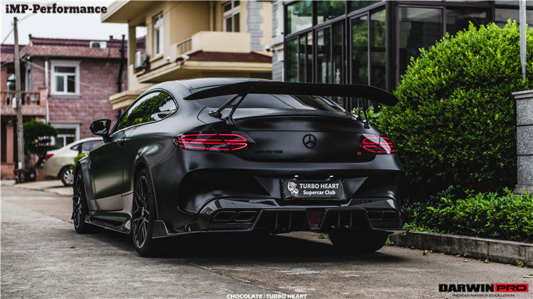 2015-2021 Mercedes Benz C-Class W205 Coupe IMP Performance Carbon Fiber Trunk Spoiler - DarwinPRO Aerodynamics