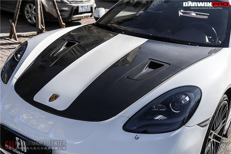 2012-2023 Porsche 718/981 Cayman/Boxster GT2RS Style Carbon Fiber Hood - DarwinPRO Aerodynamics