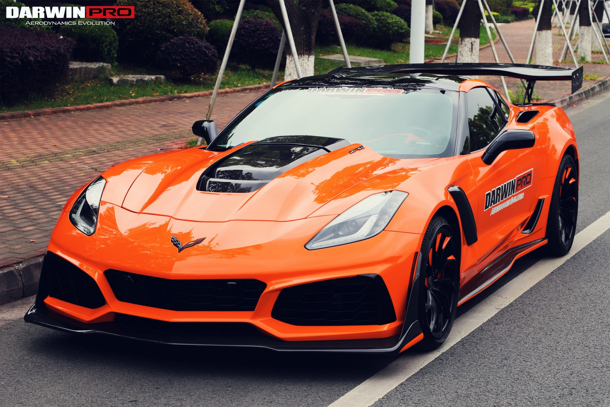 2013-2019 Corvette C7 Z51  ZR1-Style Front Conversion Body Kit - DarwinPRO Aerodynamics