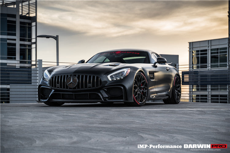 2015-2016 Mercedes Benz AMG GT/GTS IMP Performance Part Carbon Fiber Front Bumper w/ Grill - DarwinPRO Aerodynamics