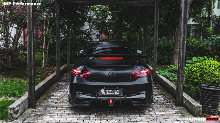 2015-2021 Mercedes Benz C-Class W205 Coupe IMP Performance Carbon Fiber Trunk Spoiler - DarwinPRO Aerodynamics