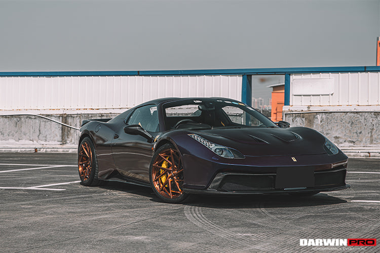 2010-2015 Ferrari 458 Spider BKSS Style Partial Carbon Fiber Full Body Kit - DarwinPRO Aerodynamics