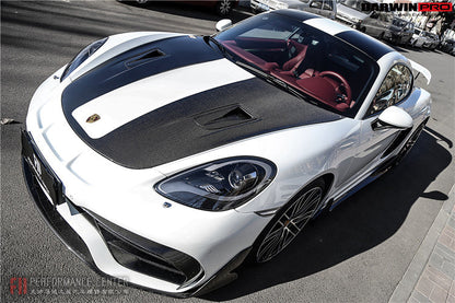 2012-2023 Porsche 718/981 Cayman/Boxster GT2RS Style Carbon Fiber Hood - DarwinPRO Aerodynamics